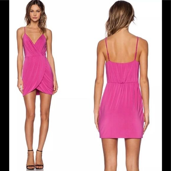 Pink wrap mini dress. New - Picture 16 of 16